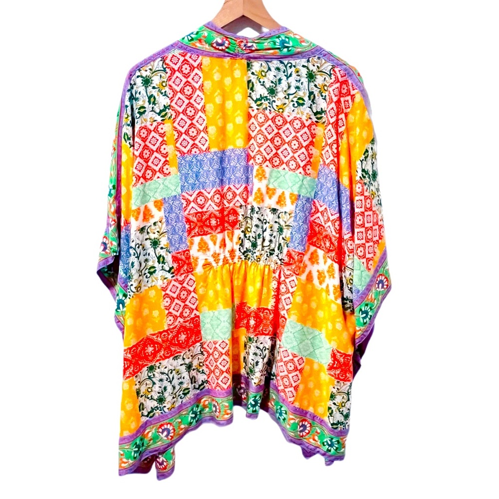 Tolani Collection | Printed Open Front Woven Kimo… - image 3